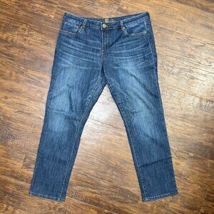 Kut from the Kloth Catherine Mid-Rise Straight Leg Boyfriend Jeans Size 16